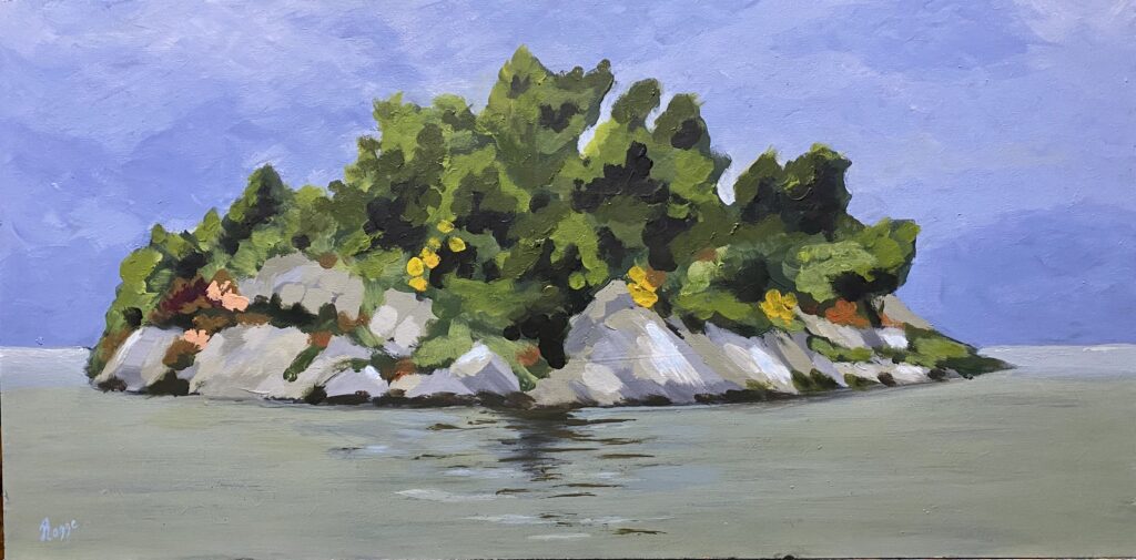 une île en mer 30X60 2025